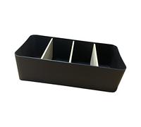 Ioensy Organisateur de Bureau, Porte-Crayons, Boîte de Rangement pour Cartes, Organisateur de Maquillage, Rectangle Noir