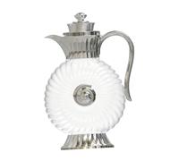 Ioensy Pichet En Verre, Pichet à, Distributeur D'eau Froide, Carafe En Verre de Style Arabe pour Boissons Fraîches D'été, de Plage Ou de Pe, Argent