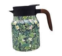 Ioensy Pichet Isotherme pour Eau Chaude, Théière Vintage à Motif Floral, Bouillotte pour Dortoir, Bouillotte pour La Maison, Vert