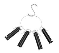 Ioensy Porte-Outils et Organisateur pour Piscine, Anneau Porte-clés et Crochet en Forme de S pour équipements de Piscine, 4 Pièces