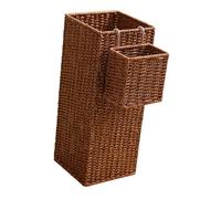Ioensy Porte-parapluies Tressé Robuste et Tendance, Idéal pour La Maison, Le Bureau Ou La Ferme. Ce Porte-parapluies Suspendu avec Panier Intégré Est Parfait, 20cmx20cmx49cm