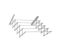 Ioensy Porte-serviettes Pliable, étendoir à Linge Mural, Accessoire de Salle de Bain, Antirouille, Extensible, pour La Maison Ou L'hôtel, 100cm