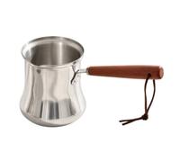 Ioensy Pot à r le Lait En Acier Inoxydable Finition Polie Casserole Bec Verseur Multifonctionnel pr Quotidien, 550ML