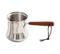 Ioensy Pot à r le Lait En Acier Inoxydable Finition Polie Casserole Bec Verseur Multifonctionnel pr Quotidien, 250ML