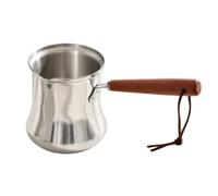 Ioensy Pot à r le Lait En Acier Inoxydable Finition Polie Casserole Bec Verseur Multifonctionnel pr Quotidien, 720ML