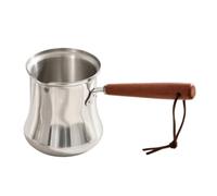Ioensy Pot à r le Lait En Acier Inoxydable Finition Polie Casserole Bec Verseur Multifonctionnel pr Quotidien, 350ML