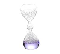 Ioensy Sablier à Bulles, Objet de Décoration de Bureau, Pièce Artisanale Unique, Sablier En Verre à Mouvement Liquide pour Restaurant, Violet