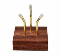 Ioensy Support Base Cristal Porte-boule Piédestal de Présentation Accessoire Élégant avec Structure en Trépied Métallique et Socle Épuré Adapté pour , Foncé , 2