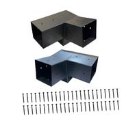 Ioensy Support de Pergola à 3 Voies à 15 Degrés, Fixation Par Vis pour Toiture Inclinée et Poutres En Bois