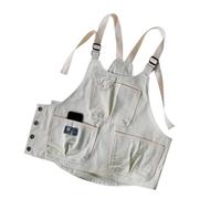 Ioensy Tablier de Cuisine, Vêtement de Travail avec de Multiples Poches, Gilet de Camping, Tablier Industriel pour Le Travail Du Bois, Tablier pour Hommes et