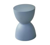 Ioensy Tabouret Rond, Repose-Pieds Compact et Multifonctionnel, Tabouret pour Changer de Chaussures, Siège D'appoint Idéal pour Le Salon, La Salle de Jeu, Bleu Gris