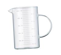 Ioensy Tasse à Mesurer En Verre avec Poignée, Multifonctionnelle, avec Bec Verseur En V et Graduation, Idéale pour Les Cuisines de Restaurant, 1000ML
