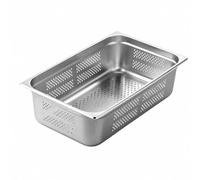 Ioensy Tourtière en Acier Inoxydable 304 Perforations Régulières pour Rôtissage Cuisson à la Vapeur Dans les Fours Industriels Bords Roulés pour Manipulation Facile Drainage Optimal, Style E