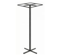 Ioensy Treillis Vertical en Métal Stable Treillis Cadre Carré Supérieur Noir Support Plantes pr Patio, Balcon, Serre