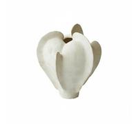 Ioensy Vase Décoratif Vase de Table Centre de Table Ornement de Maison Carafe Forme Inspirée du Texture Artisanale Matériau Composite Suitable pour Salon, Moderne, Abstrait, Organique-C
