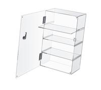 Ioensy Vitrine de Vente en Acrylique Transparente et Anti-poussière pour Figurines, Poupées et Autres Objets de Collection. Idéale pour Le Maquillage, 4 Couches