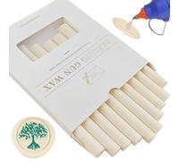 Ioggtser Lot de 10 bâtons de cire pour sceau de cire, bâtons de cire pour la fabrication de sceaux de cire exquis (blanc laiteux)