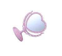 IOIUSKKU Miroir de courtoisie réglable pivotant à deux côtés, miroir de maquillage style européen rétro, réflexion claire combinée à la durabilité, support vanité rétro rotatif double face