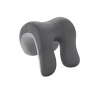 IOIUSKKU Oreiller de soutien cervical et appui-tête pour bureau d'étudiant, idéal pour faire la sieste pendant les longues heures d'étude la pause, Gris foncé et clair, 25 x 18 x 28 cm