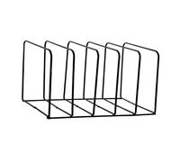 IOIUSKKU Organiseur de Bureau Fonctionnel avec étagère de Rangement en Vinyle, permettant Maintenir Un Espace Travail ordonné. Trieur dossiers, Porte-revues à 5 emplacements.