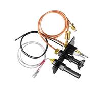 IOIUSKKU Remplacement fiable de la veilleuse métallique. Installation sécurisée de la valve. Buse gaz propane pour poêle rechange. Fixation solide l'écrou du thermocouple M8 à l'extrémité