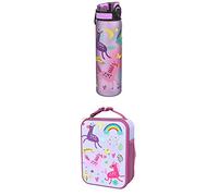 Ion8 Bouteille d'eau fine anti-fuite, sans BPA, licornes, 500 ml Sac à déjeuner, isotherme, licornes, taille M