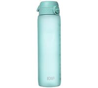 Ion8 Gourde 1 Litre avec Marqueur Heure pour Boire, Anti-Fuite, Facile à Ouvrir, Verrouillage Sécurisé,Lavable en Lave-vaisselle,Sans BPA, Idéale pour la Gym,Motivator Bleur Clair