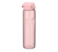 Ion8 Gourde 1l, 1000ml, Anti-Fuite, Facile à Ouvrir, Verrouillage Sécurisé, Poignée de Transport, Lavable en Lave-vaisselle, Sans BPA, Idéale pour le Sport et la Salle de Sport, Rose Clair