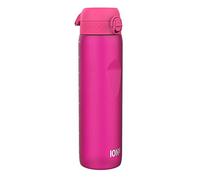 Ion8 Gourde 1l, 1000ml, Anti-Fuite, Facile à Ouvrir, Verrouillage Sécurisé, Poignée de Transport, Lavable en Lave-vaisselle, Sans BPA, Idéale pour le Sport et la Salle de Sport, Rose