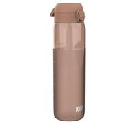 ION8 Gourde 1l, 1000ml, Anti-Fuite, Facile à Ouvrir, Verrouillage Sécurisé, Poignée de Transport, Lavable en Lave-vaisselle, Sans BPA, Idéale pour le Sport et la Salle de Sport,Demi-Coupe Mocha Mousse