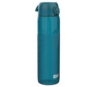 Ion8 Gourde 1l, 1000ml, Anti-Fuite, Facile à Ouvrir, Verrouillage Sécurisé, Poignée de Transport, Lavable en Lave-vaisselle, Sans BPA, Idéale pour le Sport, Demi-Coupe Bleu Sarcelle Foncé