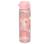 Ion8 Gourde, 500ml, Anti-Fuite, Facile à Ouvrir, Verrouillage Sécurisé, Lavable en Lave-vaisselle, Sans BPA, Poignée de Transport, S'adapte aux Porte-gobelets, Facile à Nettoyer, Arc-en-Ciel