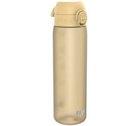 Ion8 Gourde, 500ml, Anti-Fuite, Facile à Ouvrir, Verrouillage Sécurisé, Lavable en Lave-vaisselle, Sans BPA, Poignée de Transport, S'adapte aux Porte-gobelets, Facile à Nettoyer, Désert