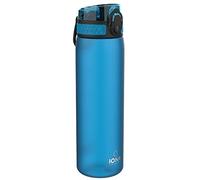 Ion8 Gourde, 500ml, Anti-Fuite, Facile à Ouvrir, Verrouillage Sécurisé, Lavable en Lave-vaisselle, Sans BPA, Poignée de Transport, S'adapte aux Porte-gobelets, Facile à Nettoyer, Bleu