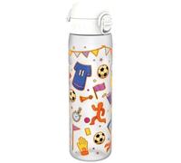 Ion8 Gourde, 500ml, Anti-Fuite, Facile à Ouvrir, Verrouillage Sécurisé, Lavable en Lave-vaisselle, Sans BPA, Poignée de Transport, S'adapte aux Porte-gobelets, Facile à Nettoyer, Football