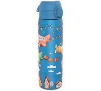 Ion8 Gourde, 500ml, Anti-Fuite, Facile à Ouvrir, Verrouillage Sécurisé, Lavable en Lave-vaisselle, Sans BPA, Poignée de Transport, S'adapte aux Porte-gobelets, Facile à Nettoyer, Avions