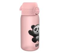 Ion8 Gourde Enfant, 350 ml, Anti-Fuite, Facile à Ouvrir, Verrouillage Sécurisé, Lavable en Lave-Vaisselle, Sans BPA, Poignée de Transport, Facile à Nettoyer, Carbone Neutre, Motif Pandas