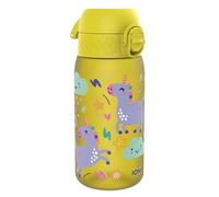Ion8 Gourde Enfant, 350ml, Anti-Fuite, Facile à Ouvrir, Verrouillage Sécurisé, Lavable en Lave-Vaisselle, Sans BPA, Poignée de Transport, Facile à Nettoyer, Carbone Neutre, Licornes Jaune