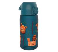Ion8 Gourde Enfant, 350ml, Anti-Fuite, Facile à Ouvrir, Verrouillage Sécurisé, Lavable en Lave-Vaisselle, Sans BPA, Poignée de Transport, Facile à Nettoyer, Carbone Neutre, Pandas Roux