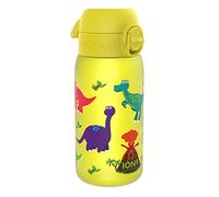 Ion8 Gourde Enfant, 350ml, Anti-Fuite, Facile à Ouvrir, Verrouillage Sécurisé, Lavable en Lave-Vaisselle, Sans BPA, Poignée de Transport, Facile à Nettoyer, Carbone Neutre, Dinosaures