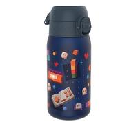 Ion8 Gourde Enfant, 350ml, Anti-Fuite, Facile à Ouvrir, Verrouillage Sécurisé, Lavable en Lave-Vaisselle, Sans BPA, Poignée de Transport, Facile à Nettoyer, Carbone Neutre, Motif Joueur