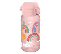 ION8 Gourde Enfant, 350ml, Anti-Fuite, Facile à Ouvrir, Verrouillage Sécurisé, Lavable en Lave-Vaisselle, Sans BPA, Poignée de Transport, Facile à Nettoyer, Carbone Neutre, Arcs-En-Ciel