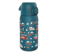 Ion8 Gourde Enfant, 350ml, Anti-Fuite, Facile à Ouvrir, Verrouillage Sécurisé, Lavable en Lave-Vaisselle, Sans BPA, Poignée de Transport, Facile à Nettoyer, Carbone Neutre, Véhicules De Secours