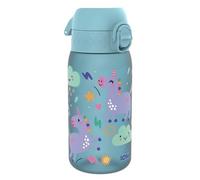Ion8 Gourde Enfant, 350ml, Anti-Fuite, Facile à Ouvrir, Verrouillage Sécurisé, Lavable en Lave-Vaisselle, Sans BPA, Poignée de Transport, Facile à Nettoyer, Carbone Neutre, Licornes Bleu