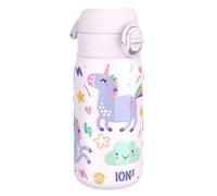 ION8 Gourde Enfant, Anti-Fuite, Facile à Ouvrir, Verrouillage Sécurisé, Lavable en Lave-Vaisselle, Poignée de Transport, Facile à Nettoyer, Carbone Neutre, Motif Licornes