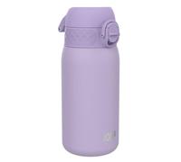 ION8 Gourde Enfant, Inox Léger, 400ml, Non Isolé, Anti-Fuite, Facile à Ouvrir, Verrouillage Sécurisé, Lavable au Lave-Vaisselle, Poignée de Transport, Acier Inoxydable, Violet Clair