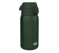 Ion8 Gourde pour enfants Acier inoxydable Vert foncé 400ml 13oz Adapté à l'extérieur