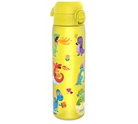 ION8 Gourde étanche, 500 ml (18 oz), Dragons Jaunes | Facile à ouvrir, Verrouillage sécurisé, Passe au lave-vaisselle, Capuchon rabattable hygiénique, Facile à nettoyer