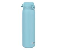 ION8 Gourde Inox Léger 1 Litre, Non Isolé, Anti-Fuite, Facile à Ouvrir, Verrouillage Sécurisé, Lavable au Lave-Vaisselle, Poignée de Transport, Acier Inoxydable, 1200ml, Bleu D'Alaska