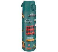 Ion8 Gourde Inox Léger, 600ml, Non Isolé, Anti-Fuite, Facile à Ouvrir, Verrouillage Sécurisé, Lavable au Lave-Vaisselle, Poignée de Transport, Durable, Acier Inoxydable, Automobiles